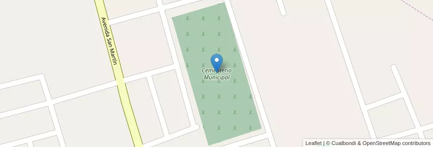 Mapa de ubicacion de Cementerio Municipal en 阿根廷, Catamarca, Departamento Tinogasta, Municipio De Tinogasta, Tinogasta.