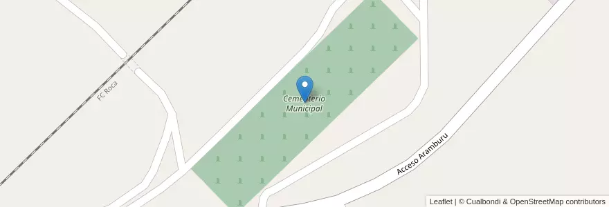 Mapa de ubicacion de Cementerio Municipal en Arjantin, Santa Cruz, Deseado, Puerto Deseado.