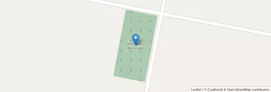Mapa de ubicacion de Cementerio Municipal en Arjantin, Santa Fe, Departamento Castellanos, Municipio De Humberto Primo.