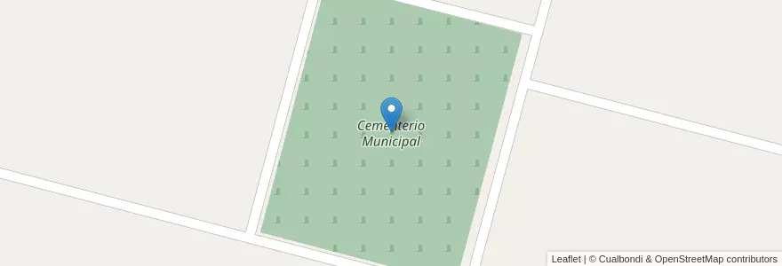 Mapa de ubicacion de Cementerio Municipal en 阿根廷, Santa Fe, Departamento Las Colonias, Municipio De Esperanza.