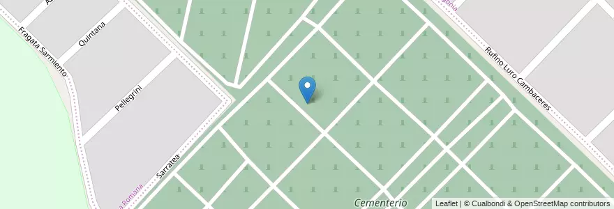 Mapa de ubicacion de Cementerio Municipal en الأرجنتين, بوينس آيرس, Partido De Bahía Blanca, باهيا بلانكا.
