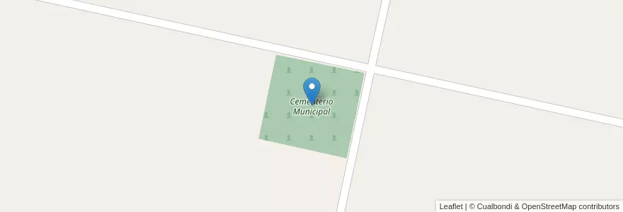 Mapa de ubicacion de Cementerio Municipal en Аргентина, Санта-Фе, Departamento San Jerónimo, Municipio De San Genaro.