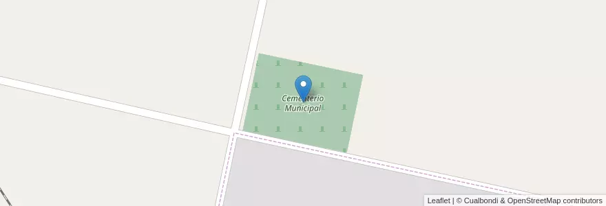 Mapa de ubicacion de Cementerio Municipal en Argentina, Santa Fe, Departamento San Jerónimo, Municipio De San Genaro.