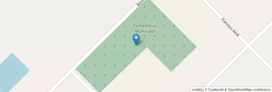 Mapa de ubicacion de Cementerio Municipal en Argentinië, Buenos Aires, Partido De Ramallo.