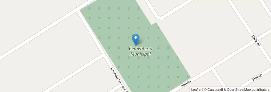 Mapa de ubicacion de Cementerio Municipal en アルゼンチン, ブエノスアイレス州, Partido De Zárate.