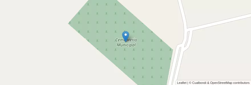 Mapa de ubicacion de Cementerio Municipal en アルゼンチン, ブエノスアイレス州, Partido De San Andrés De Giles.