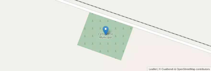 Mapa de ubicacion de Cementerio Municipal en Argentine, Province De Buenos Aires, Partido De Capitán Sarmiento.