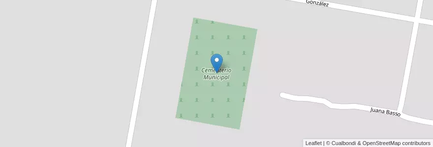 Mapa de ubicacion de Cementerio Municipal en Argentina, Buenos Aires, Partido De Carmen De Areco, Carmen De Areco.