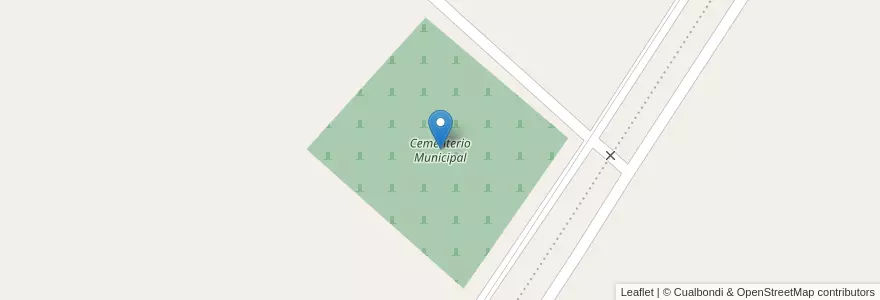 Mapa de ubicacion de Cementerio Municipal en Arjantin, Buenos Aires, Partido De General Belgrano.