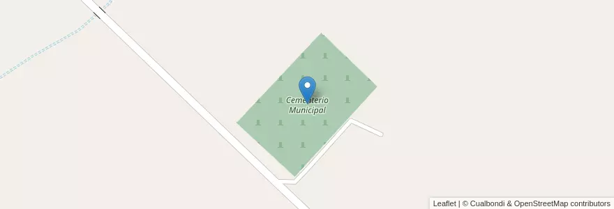 Mapa de ubicacion de Cementerio Municipal en Аргентина, Буэнос-Айрес, Partido De Azul.