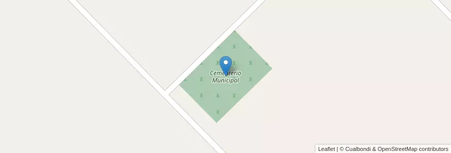 Mapa de ubicacion de Cementerio Municipal en Argentina, Buenos Aires, Partido De Bolívar.