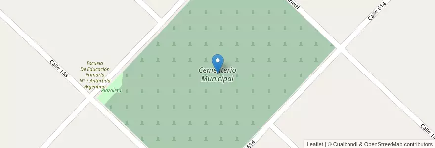 Mapa de ubicacion de Cementerio Municipal en Argentina, Provincia Di Buenos Aires, Partido De Chacabuco.