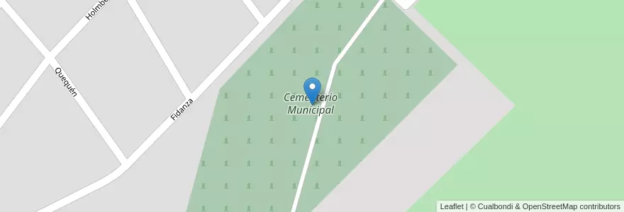 Mapa de ubicacion de Cementerio Municipal en Argentina, Provincia Di Buenos Aires, Partido De Tandil, Tandil.