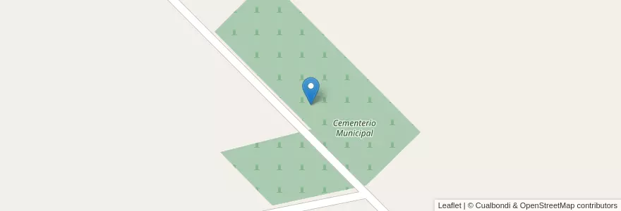Mapa de ubicacion de Cementerio Municipal en アルゼンチン, ブエノスアイレス州, Partido De Villarino.
