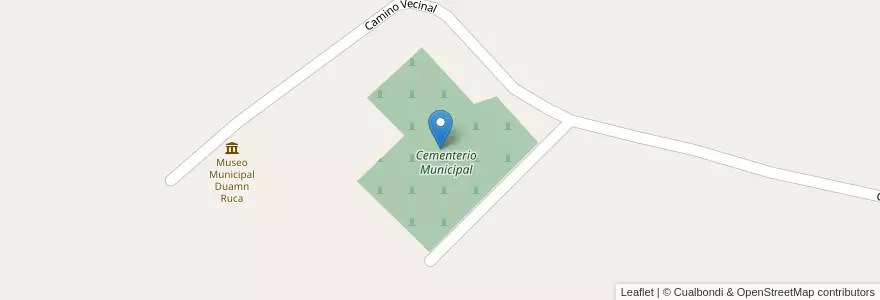 Mapa de ubicacion de Cementerio Municipal en アルゼンチン, リオネグロ州, Departamento San Antonio, Sierra Grande.