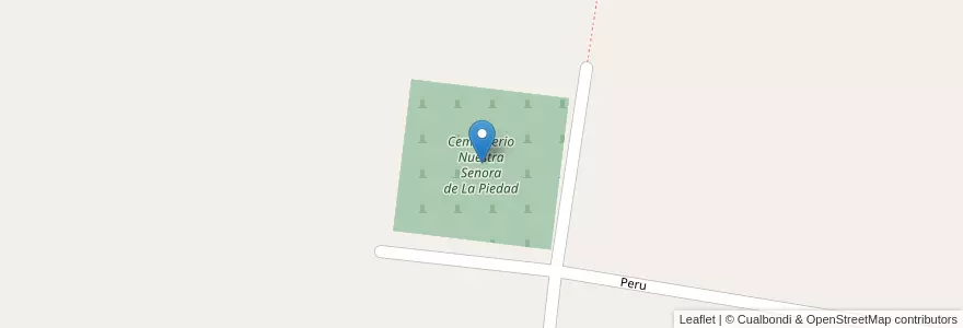 Mapa de ubicacion de Cementerio Nuestra Senora de La Piedad en 阿根廷, Corrientes, Departamento General Alvear, Municipio De Alvear.