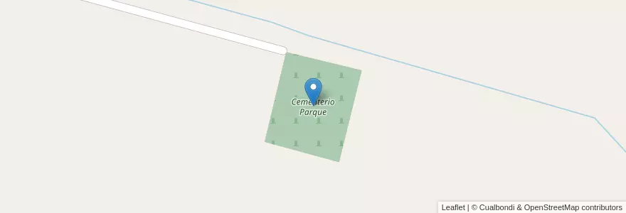 Mapa de ubicacion de Cementerio Parque en アルゼンチン, ブエノスアイレス州, Partido De Villarino.
