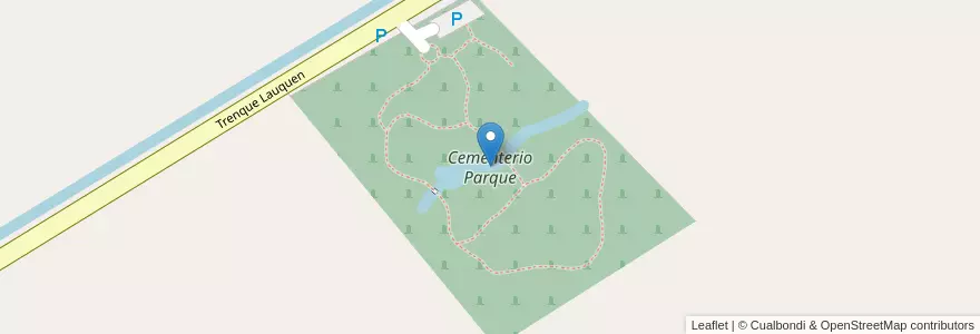 Mapa de ubicacion de Cementerio Parque en Arjantin, Şili, Neuquén, Departamento Confluencia, Municipio De Neuquén, Neuquén.