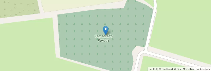 Mapa de ubicacion de Cementerio Parque en Argentine, Province D'Entre Ríos, Departamento Gualeguaychú, Gualeguaychú, Gualeguaychú, Distrito Costa Uruguay Sur.