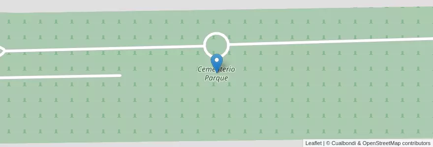 Mapa de ubicacion de Cementerio Parque en 阿根廷, La Rioja, Departamento Capital, La Rioja.