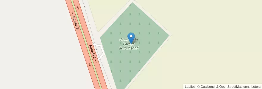Mapa de ubicacion de Cementerio Parque de la Piedad en الأرجنتين, بوينس آيرس, Partido De Chascomús.