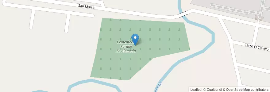 Mapa de ubicacion de Cementerio Parque La Alameda en 阿根廷, Tucumán, Departamento Chicligasta, Municipio De Concepción.