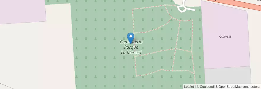 Mapa de ubicacion de Cementerio Parque La Merced en アルゼンチン, ブエノスアイレス州, Partido De Pergamino.
