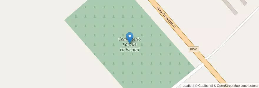 Mapa de ubicacion de Cementerio Parque La Piedad en Argentina, Buenos Aires, Partido De Monte.
