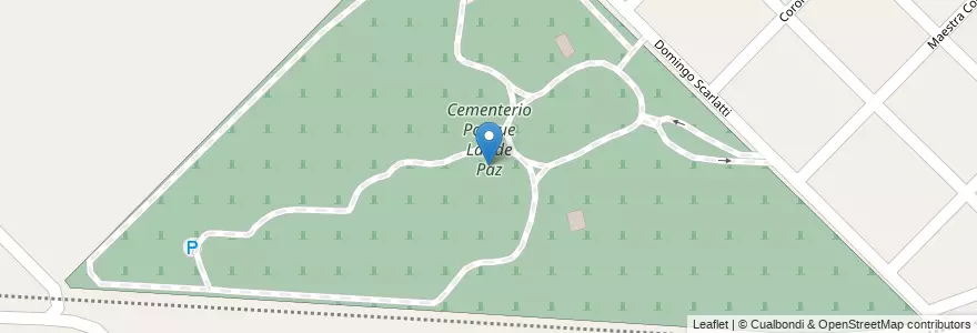 Mapa de ubicacion de Cementerio Parque Lar de Paz en 아르헨티나, 부에노스아이레스주, Partido De La Matanza, González Catán.