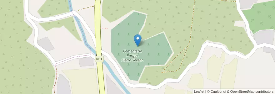 Mapa de ubicacion de Cementerio Parque Sierra Serena en アルゼンチン, カタマルカ州, Departamento Fray Mamerto Esquiú, Municipio De Fray Mamerto Esquiú, La Tercena.