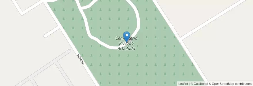 Mapa de ubicacion de Cementerio Privado Arbolada en Arjantin, Buenos Aires, Partido De Escobar, Belén De Escobar.
