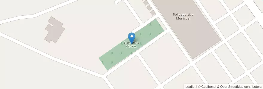 Mapa de ubicacion de Cementerio Público. en 阿根廷, 恩特雷里奥斯省, Departamento Islas Del Ibicuy, Distrito Ibicuy, Puerto Ibicuy.