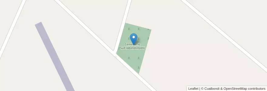 Mapa de ubicacion de Cementerio Sud (abandonado) en Argentine, Province De Buenos Aires, Partido De San Andrés De Giles.
