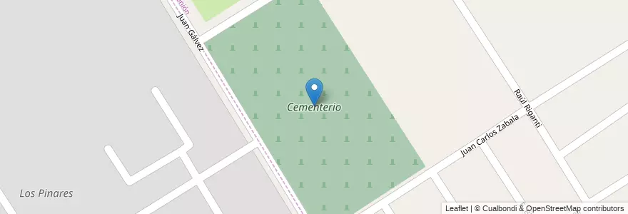 Mapa de ubicacion de Cementerio en アルゼンチン, ブエノスアイレス州, Partido De Ezeiza, La Unión.