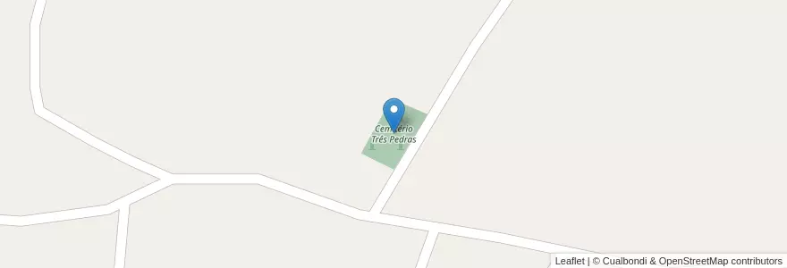 Mapa de ubicacion de Cemitério Três Pedras en 巴西, 南部, 南里奥格兰德, Região Geográfica Intermediária De Ijui, Região Geográfica Imediata De Santa Rosa, Novo Machado.