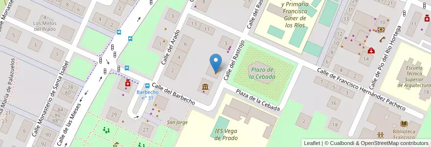 Mapa de ubicacion de Cenachero en Spagna, Castilla Y León, Valladolid, Valladolid.