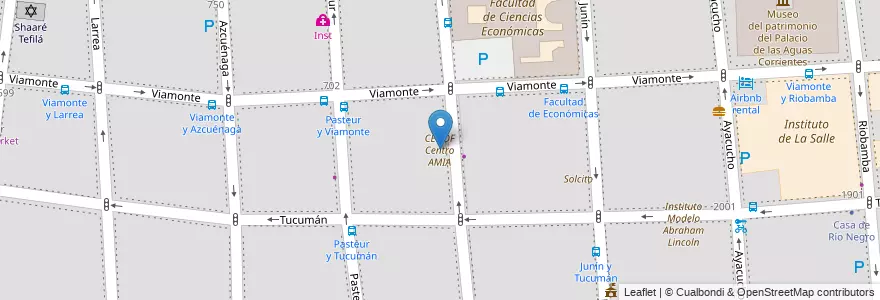 Mapa de ubicacion de CENOF Centro AMIA, Balvanera en Аргентина, Буэнос-Айрес, Comuna 3, Буэнос-Айрес.