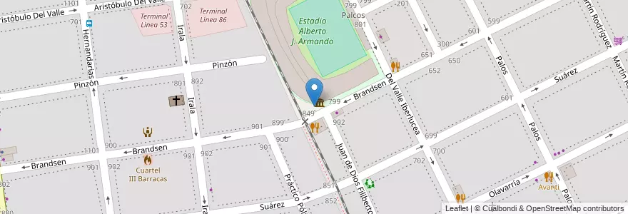 Mapa de ubicacion de CENOF Centro Boca, Boca en Arjantin, Ciudad Autónoma De Buenos Aires, Comuna 4, Buenos Aires.