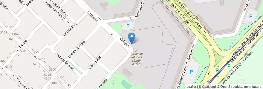 Mapa de ubicacion de CENOF Centro Cafayate, Villa Lugano en Argentine, Ciudad Autónoma De Buenos Aires, Buenos Aires, Comuna 8.