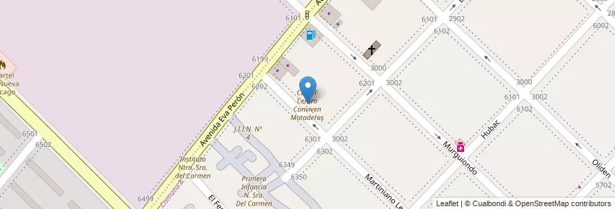 Mapa de ubicacion de CENOF Centro Conviven Mataderos, Villa Lugano en الأرجنتين, Ciudad Autónoma De Buenos Aires, Comuna 9, Buenos Aires.