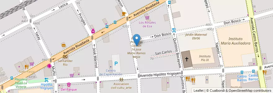 Mapa de ubicacion de CENOF Centro Don Bosco, Almagro en Argentinië, Ciudad Autónoma De Buenos Aires, Comuna 5, Buenos Aires.