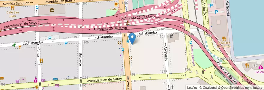 Mapa de ubicacion de CENOF Centro Isauro Arancibia, San Telmo en アルゼンチン, Ciudad Autónoma De Buenos Aires, Comuna 1, ブエノスアイレス.