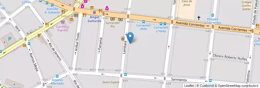 Mapa de ubicacion de CENOF Centro Lambaré, Almagro en الأرجنتين, Ciudad Autónoma De Buenos Aires, Buenos Aires.