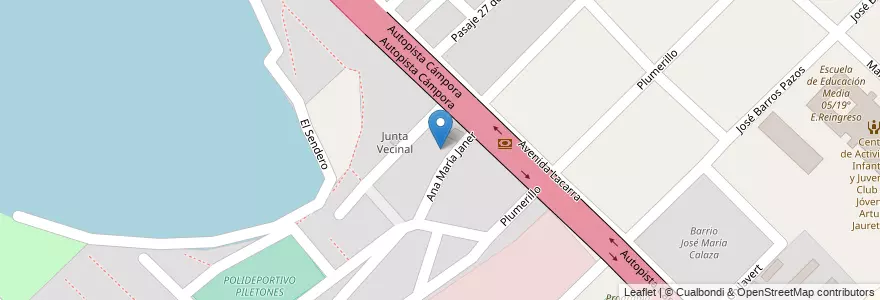Mapa de ubicacion de CENOF Centro Los Piletones, Villa Soldati en Argentinië, Ciudad Autónoma De Buenos Aires, Buenos Aires, Comuna 8.