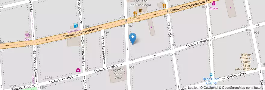 Mapa de ubicacion de CENOF Centro UATRE, San Cristobal en Argentina, Ciudad Autónoma De Buenos Aires, Comuna 3, Buenos Aires.