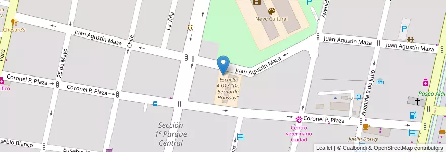 Mapa de ubicacion de CENS 3-401 Palorma en آرژانتین, شیلی, Mendoza, Departamento Capital, Ciudad De Mendoza.