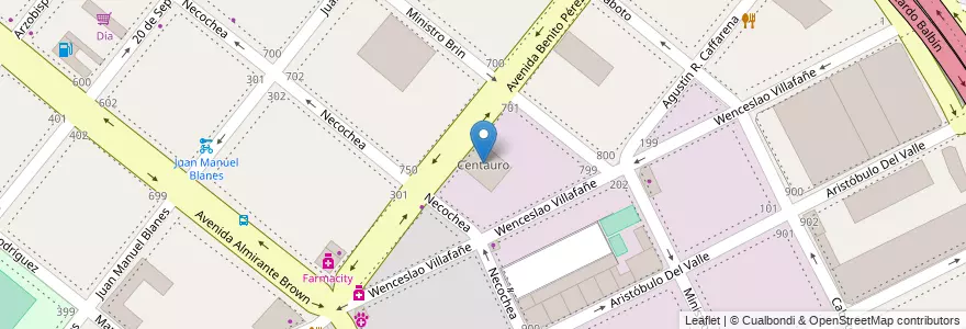 Mapa de ubicacion de Centauro, Boca en Argentina, Ciudad Autónoma De Buenos Aires, Comuna 4, Buenos Aires.