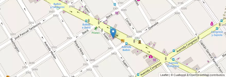 Mapa de ubicacion de Center Car's, Coghlan en Argentinië, Ciudad Autónoma De Buenos Aires, Comuna 12, Buenos Aires.