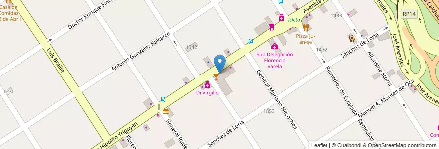 Mapa de ubicacion de Central en Argentina, Buenos Aires, Partido De Florencio Varela, Florencio Varela.