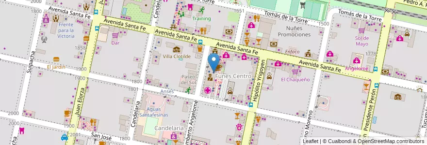 Mapa de ubicacion de Central de Monitoreo en 阿根廷, Santa Fe, Departamento Rosario, Municipio De Funes, Funes.